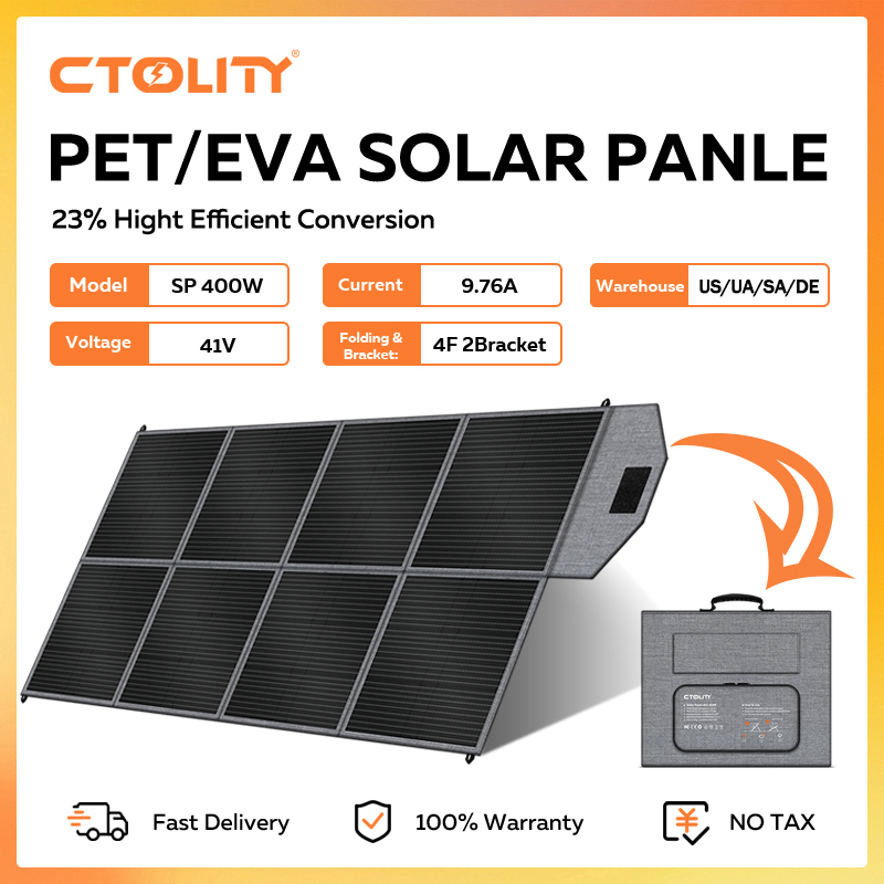 Rv Solar Kit 400W - CTOLITY Painel Solar Portátil 400W Kit