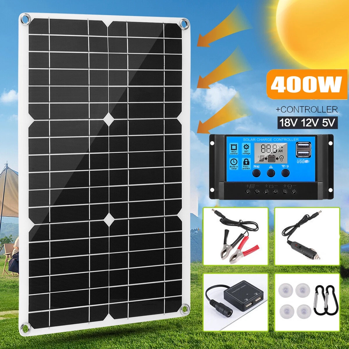 Kit de Painel Solar Semi-Flexí - Rv Solar Kit 400W avaliação e preço