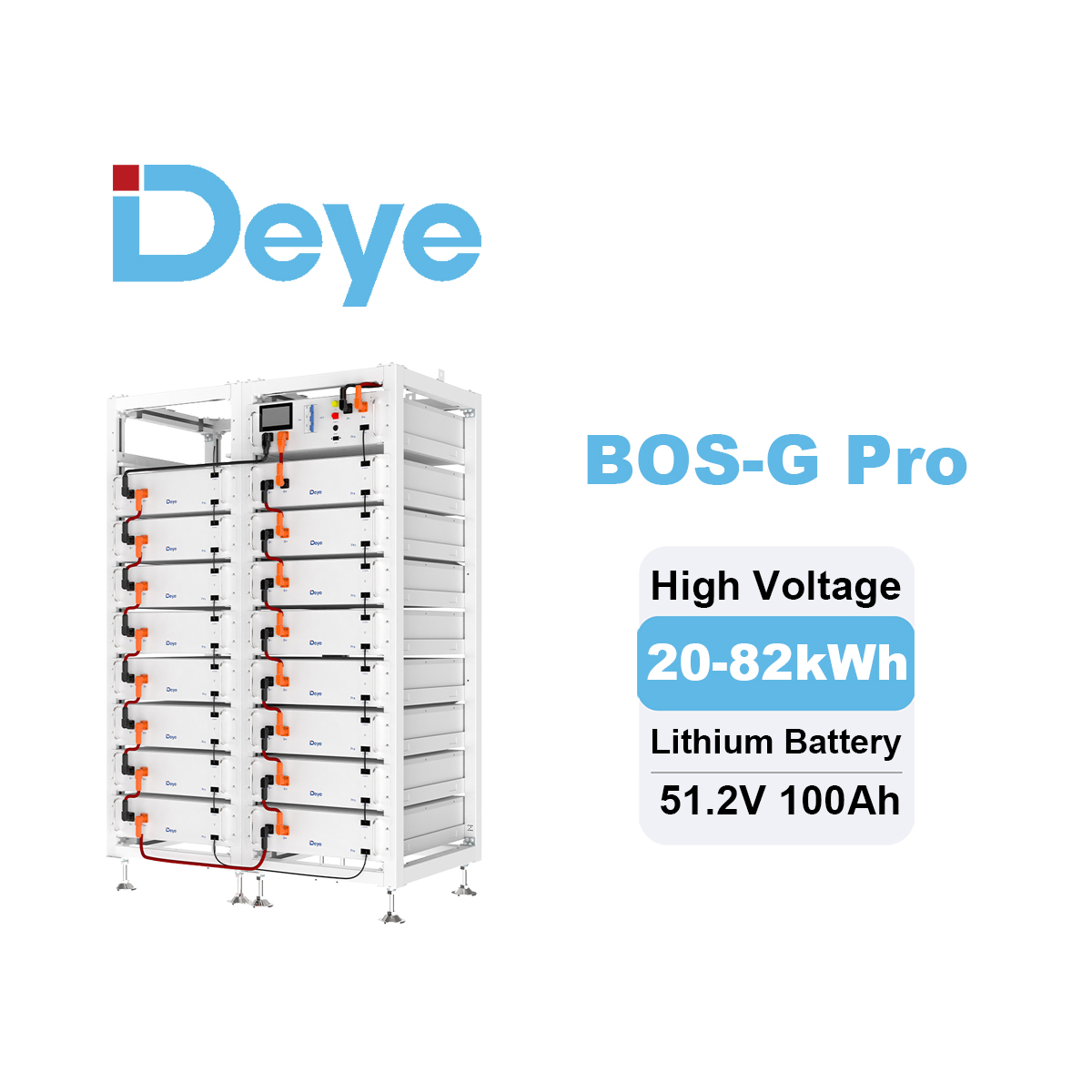 Deye LiFePO4 ESS BOS-G Pro Bat - Lithium Battery 100Ah avaliação e preço