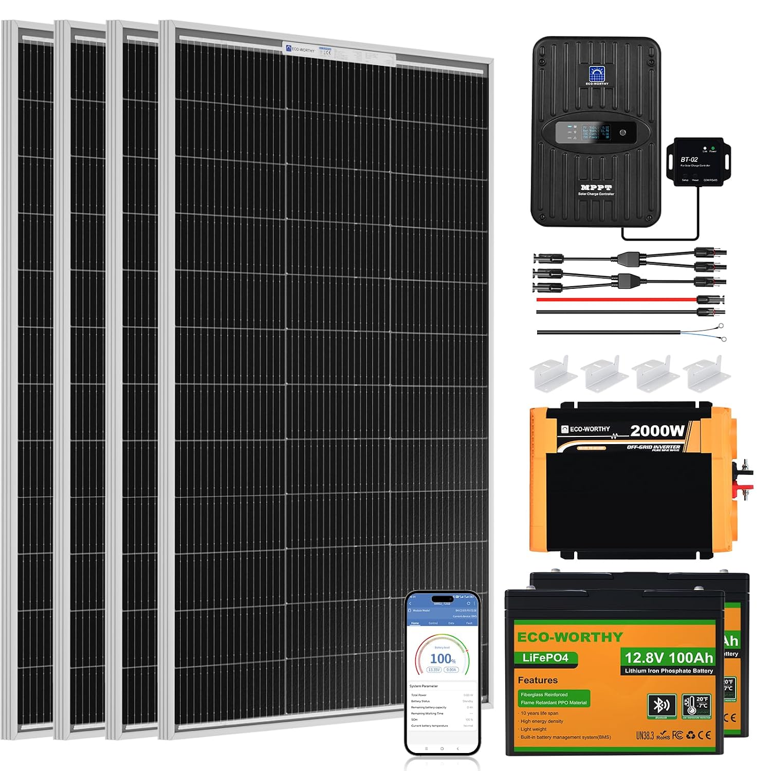 Kit Completo de Painel Solar 1 - Rv Solar Kit 400W avaliação e preço