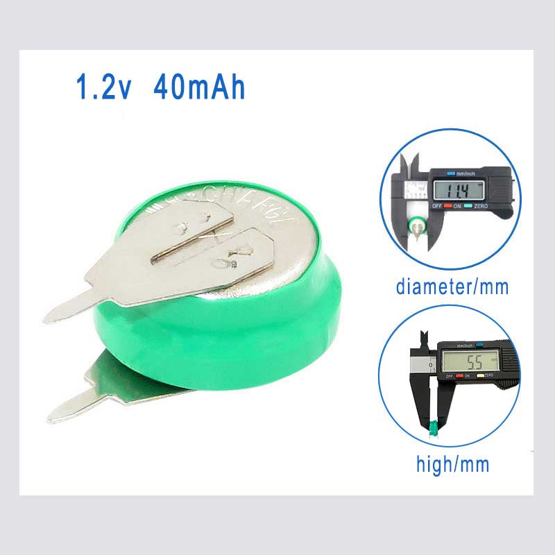 Novo 1.2v 40mah ni-mh bateria  - Renewable Energy Technology avaliação e preço